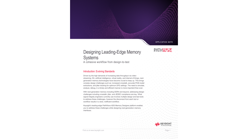 Designing Leading-Edge Memory Systems